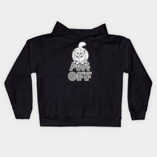 Angry Cat Puff Off Kids Hoodie